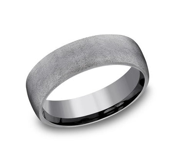Grey Tantalum Gents Band with Satin Finish