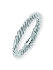 14kt White Gold Twist Stackable Band