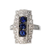 14kt White Gold Sapphire and Diamond Fashion Ring
