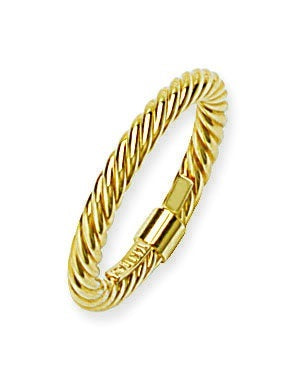 14kt Yellow Gold Twist Stackable Band